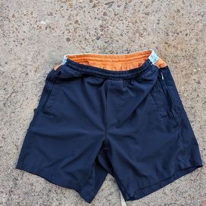 Birddogs shorts men's medium blue and orange